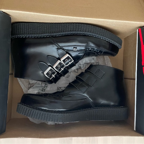 TUK 3 buckle pointed toe winklepicker boots - Picture 8 of 11